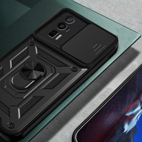 Case for Xiaomi Poco F5 Pro, CamShield Slide, black