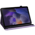 Flap case for Samsung Galaxy Tab A8 10.5 SM-X200 SM-X205, flower, purple