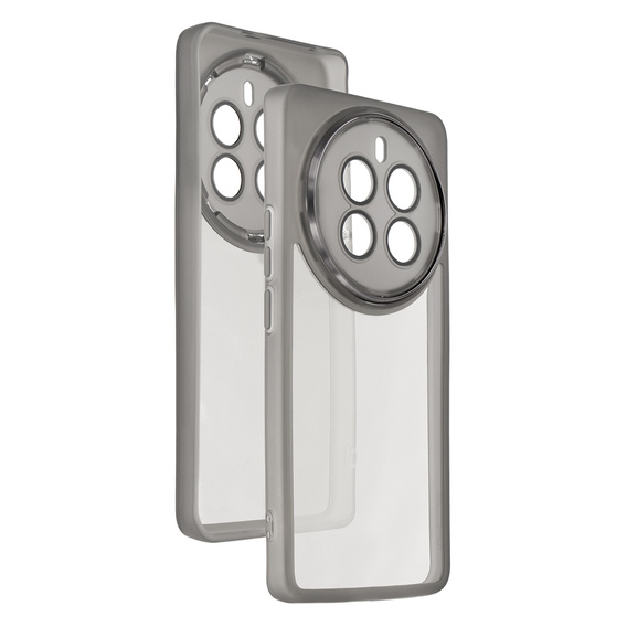 Silicone case for Realme 12 Pro 5G / 12 Pro+ 5G, with camera protection, transparent / black