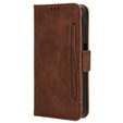 Flip case for Infinix Note 40 Pro Plus, Card Slot, brown