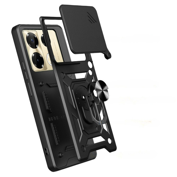 Case for Infinix Note 40 Pro, CamShield Slide, black