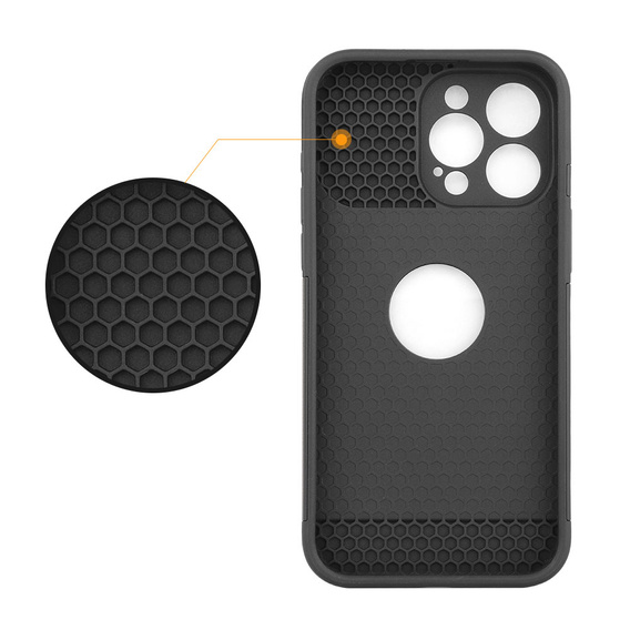 Case for iPhone 15 Pro Max, ERBORD MagArmor MagProtect Camera, black