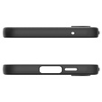 Spigen case for Samsung Galaxy A55 5G, Liquid Air, black + 9H Tempered Glass