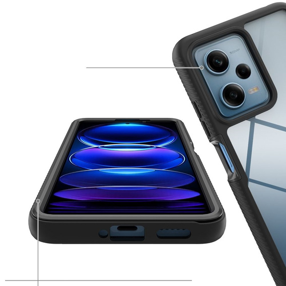 Case for Xiaomi Redmi Note 12 Pro 5G / POCO X5 Pro 5G, Shockproof, with film, black