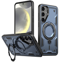 Case for Samsung Galaxy S24 FE, Military MagSafe, blue