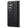 LC.IMEEKE Carbon flip case for Samsung Galaxy A37 5G, black
