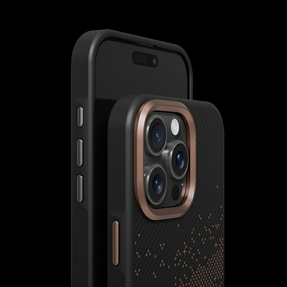 Case for iPhone 15 Pro Max, Milky Way, gold