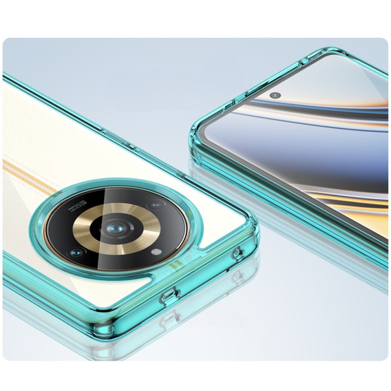 Case for Realme 11 Pro 5G / 11 Pro+ 5G, Fusion Hybrid, transparent / blue