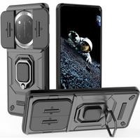 Case for Honor Magic 7 Lite, KickStand Camera Lens, black