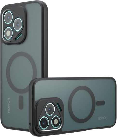 Case for Honor 400 Lite, for MagSafe, ERBORD Matt Case, black