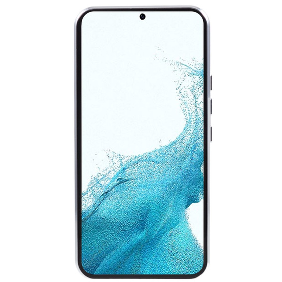 Case for Samsung Galaxy S22, Magnetic Dual Glass, silver