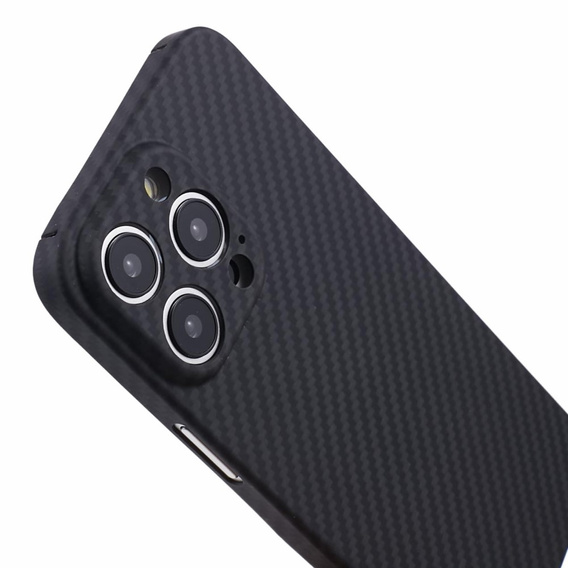 Case for iPhone 15 Pro Max, Aramid Fiber Cover, black