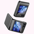 Case for Samsung Galaxy Z Flip7 FE / Z Flip6, PC Case, transparent / black