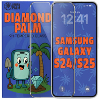 Diamond Palm Tempered Glass for Samsung Galaxy S24/S25