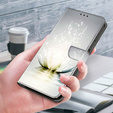 Flip case for Xiaomi Redmi Note 12 4G, Wallet, Lotos Flower, grey