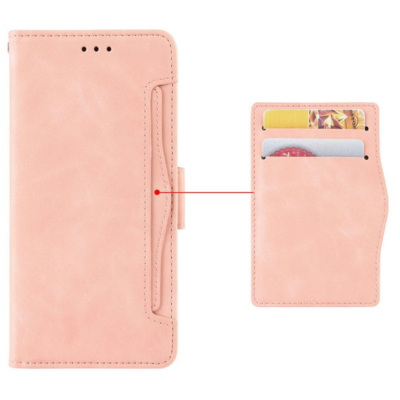 Flip case for Oppo Reno 13F / Oppo Reno 13FS, Card Slot, pink