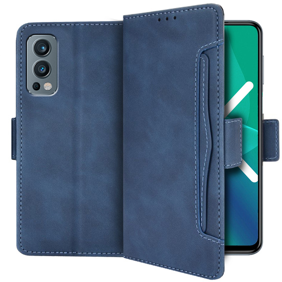 Flip case for OnePlus Nord 2 5G, Card Slot, blue
