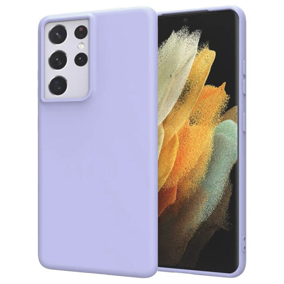 Case for Samsung Galaxy S21 Ultra, Silicone Lite, lavender