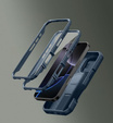 Armored case for iPhone 16 Pro, Dexnor CamProtect MagSafe, blue (Two frames)