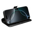 QIALINO Genuine Cow Leather flip case for iPhone 17 Pro, black