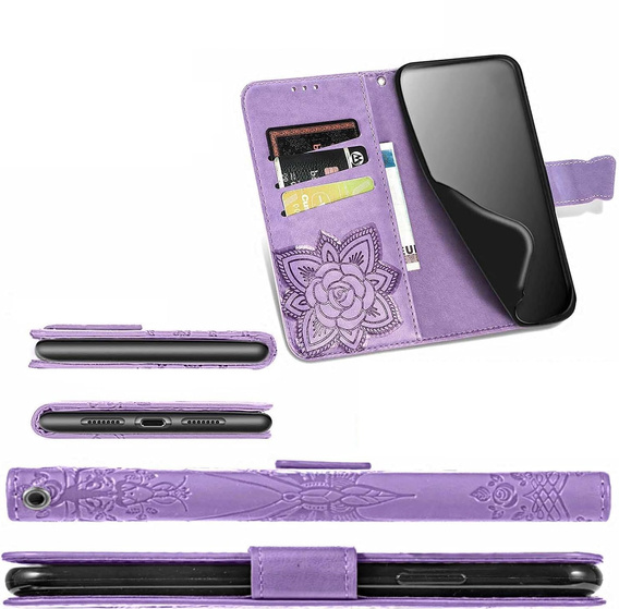 Flip case for Xiaomi Redmi A5, Butterfly, purple