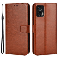 Flip case for Motorola Edge 30 Neo 5G, Crazy Horse Wallet, brown