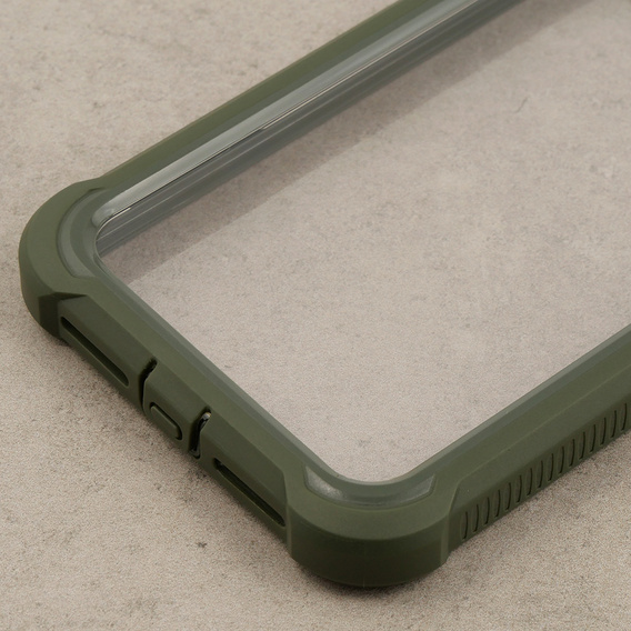 Case for iPhone 11, Dexnor Full Body Rugged, transparent / green