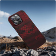 Case for iPhone 16 Pro, Aramid Fiber MagSafe, red