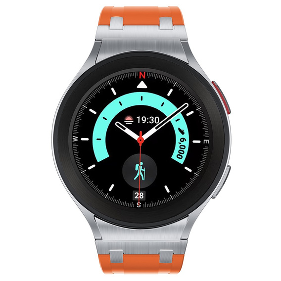 Silicone strap for Samsung Galaxy Watch 4/5/6 40/42/43/44/45/46/47mm.