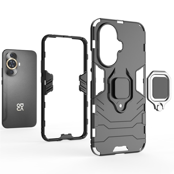Case for Huawei Nova 11, Kickstand Ring, black