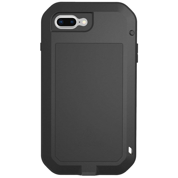 Love Mei Case for iPhone 8 Plus / 7 Plus, armored with glass, black