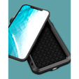 Love Mei Case for iPhone 12 Pro Max, armored with glass, black