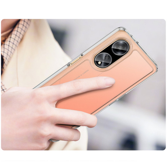 Case for Oppo A98 5G, Fusion Hybrid, transparent