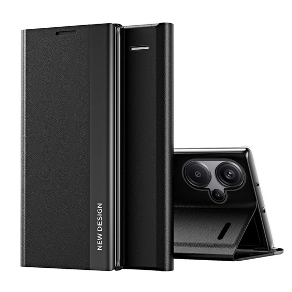 Flip case for Xiaomi Redmi Note 13 Pro+, Side Magnetic, black