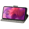 Flip case for Motorola Moto G24 / G24 Power / G04, Butterfly, grey
