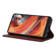 Case for Samsung Galaxy A35 5G, Wallet Litchi Leather, brown