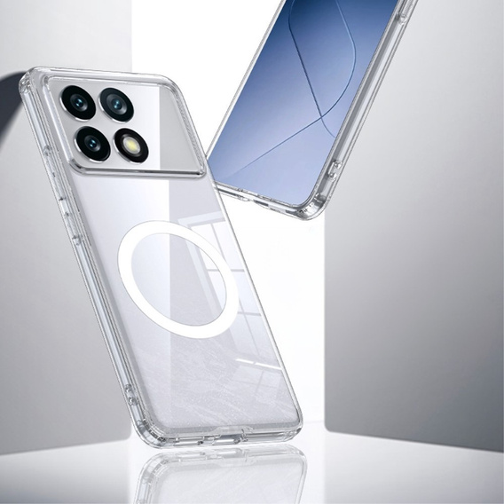 Case for Xiaomi Poco F6 Pro, Fusion Hybrid, for MagSafe, transparent