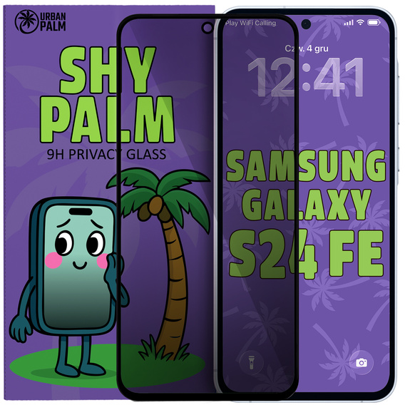 Shy Palm Privacy Tempered Glass for Samsung Galaxy S24 FE