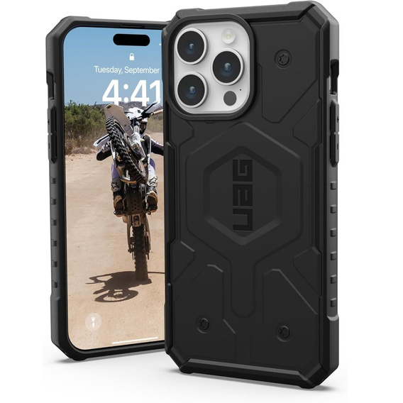 Urban Armor Gear Case for iPhone 15 Pro Max, Pathfinder MagSafe, black