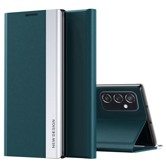 Flip case for Samsung Galaxy M23 5G / M13, Side Magnetic, green