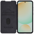NILLKIN flip case for Samsung Galaxy S24 FE, CamShield Qin Pro, leather, black