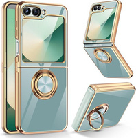 Case for Samsung Galaxy Z Flip7 FE / Z Flip6, Electro Ring, mint