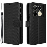 Flip case for Infinix Note 40 Pro, Wallet Smart Magnet, black