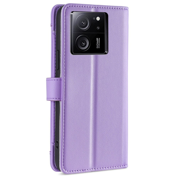 Flip case for Xiaomi 13T / 13T Pro / Redmi K60 Ultra, Wallet Zipper Pocket, purple