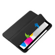 Case for iPad 10.9 2022 10 Gen, Smartcase Hybrid, with stylus space, black