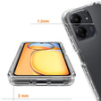 Case for Xiaomi Redmi 13C, Shockproof, with film, transparent