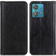 Case for Motorola Edge 40 Neo, Wallet Litchi Leather, black