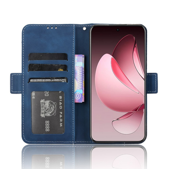 Flip case for Oppo Reno 13 Pro, Card Slot, dark blue
