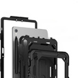 Armored Case for Samsung Galaxy Tab S10 Lite / S10 FE / S9 FE, protective 360 with stylus slot, black