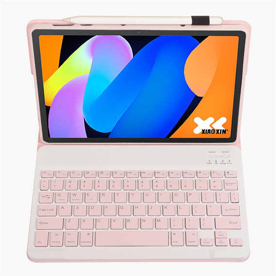 Bluetooth keyboard case for Lenovo Idea Tab 11" 2025 TB336FU TB336ZU, pink